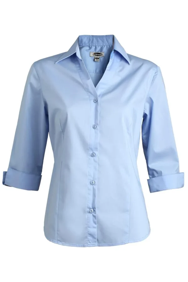 imageye___-_imgi_14_5045_001 STRETCH BROADCLOTH THREE QUARTER SLEEVE LADIES SHIRT
