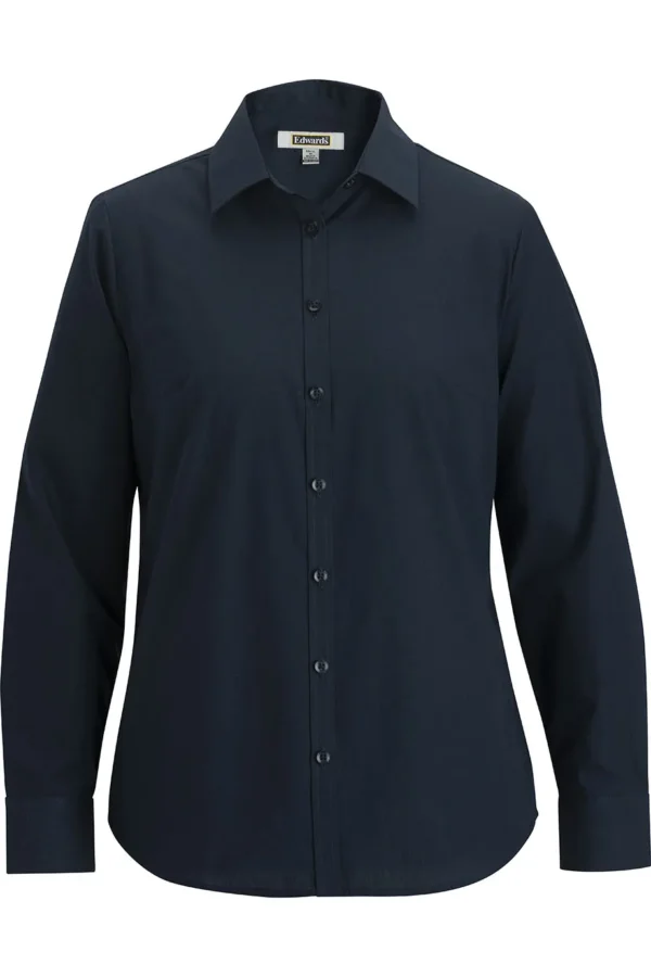 ESSENTIAL BROADCLOTH LONG SLEEVE LADIES SHIRT