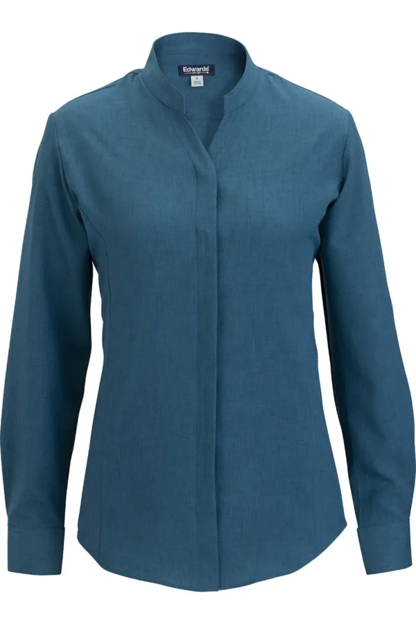 Ladies’ FlexBatiste Stand-Up Collar Shirt