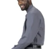 BANDED COLLAR MENS SHIRT