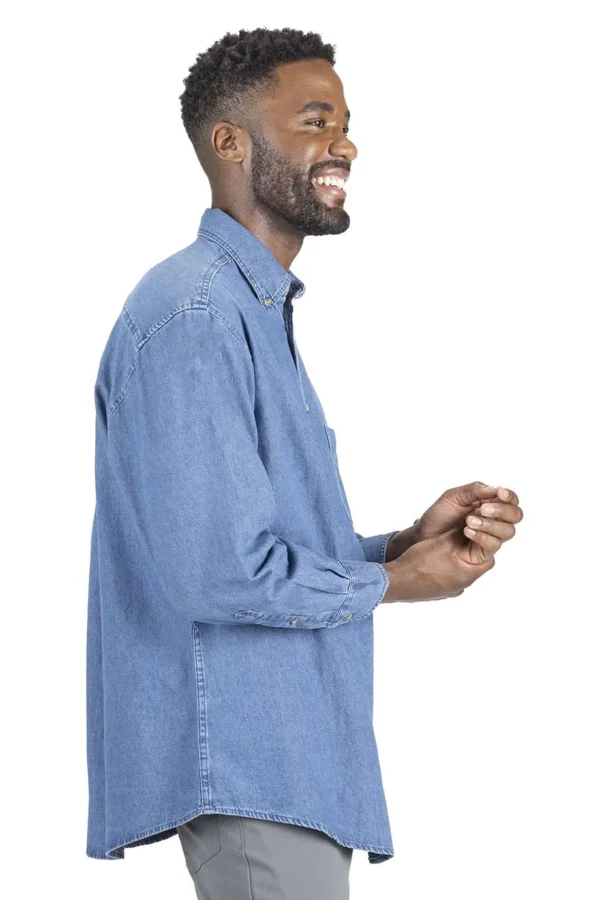 DENIM LONG SLEEVE MENS SHIRT