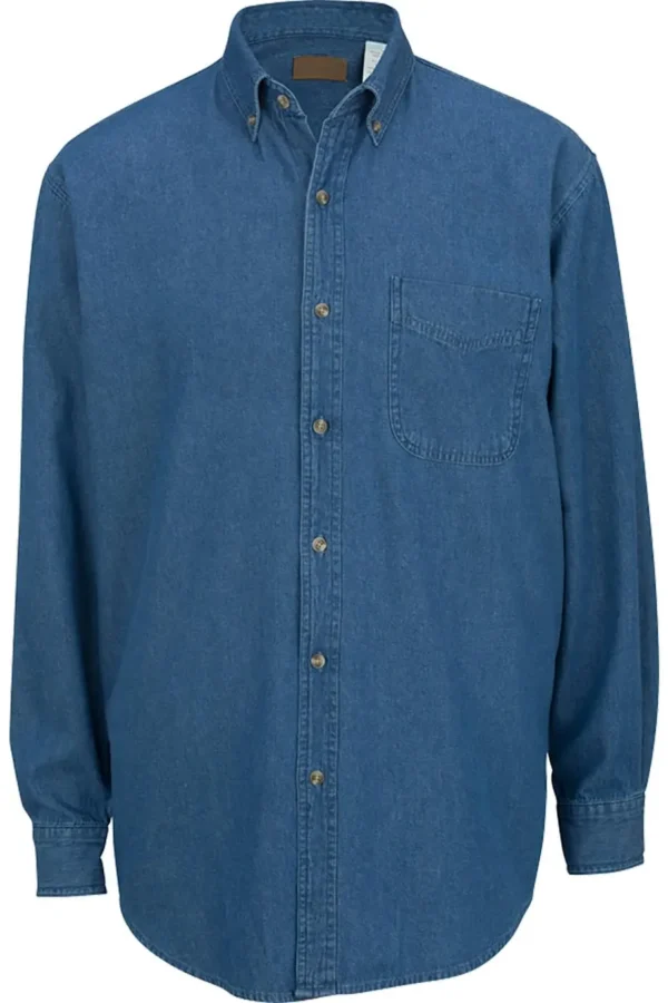 DENIM LONG SLEEVE MENS SHIRT