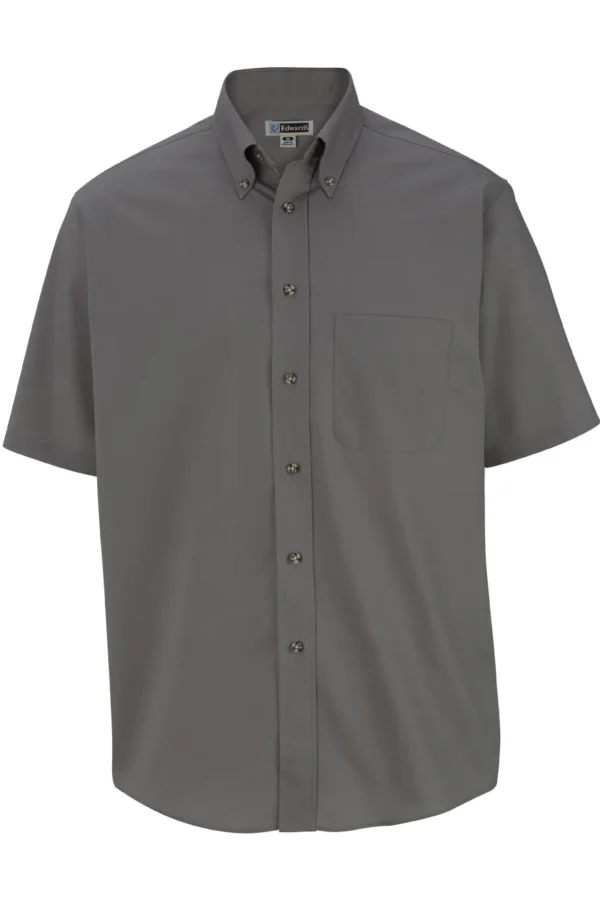EASY CARE POPLIN SHORT SLEEVE MENS SHIRT