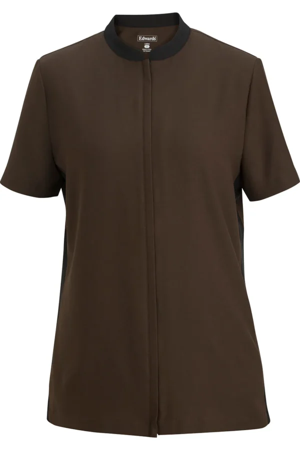 ESSENTIAL SOFT-STRETCH FULL-ZIP TUNIC