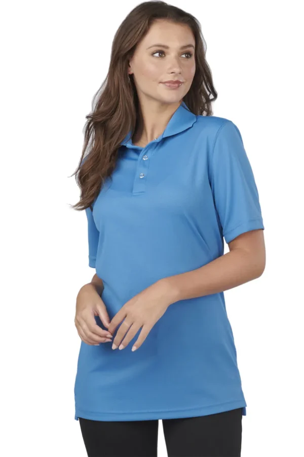 FOOD SERVICE MESH POLO WITH SNAP FRONT