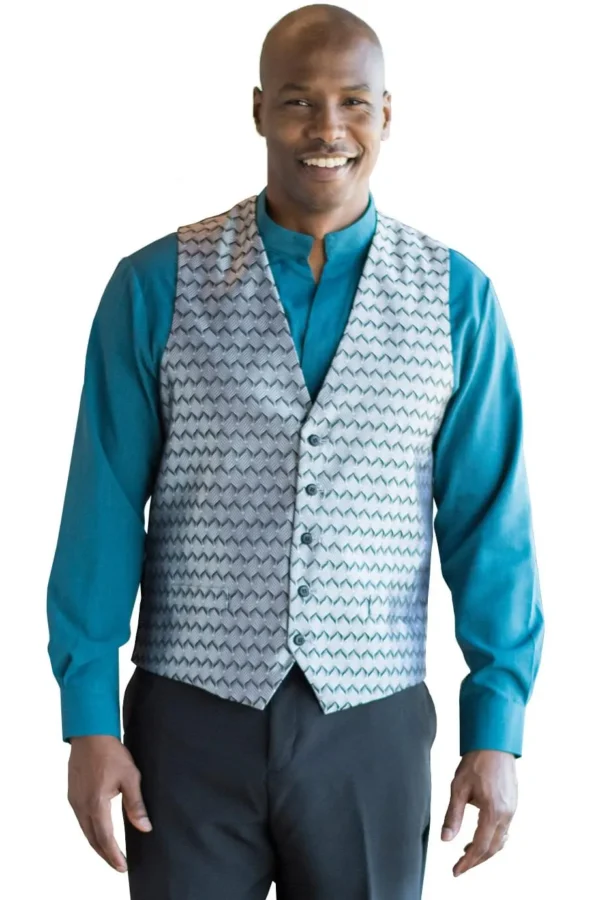 SWIRL BROCADE VEST