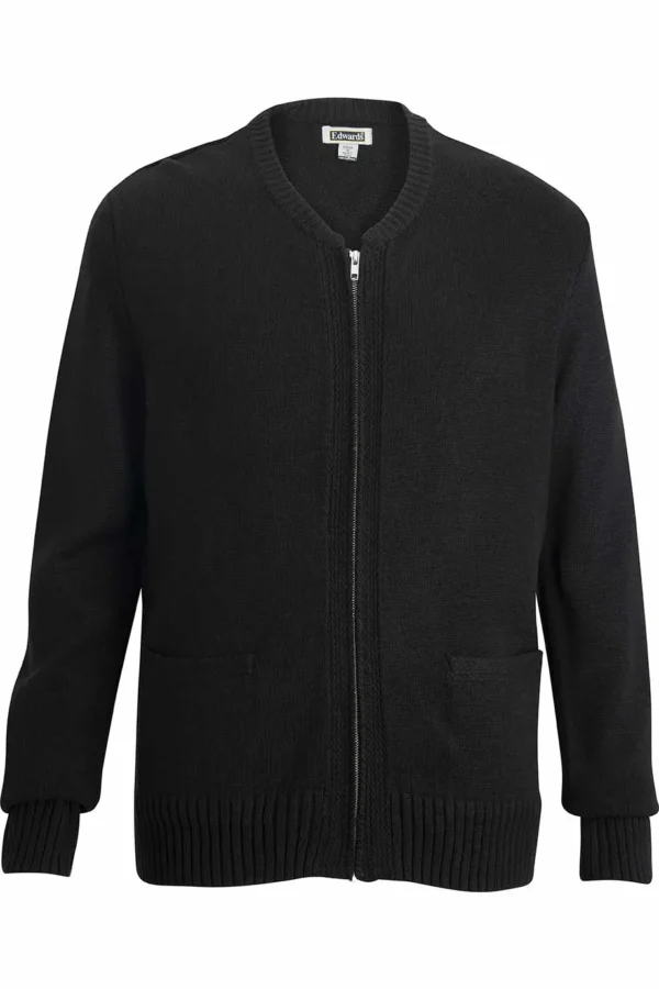 HEAVYWEIGHT ACRYLIC FULL ZIP CARDIGAN