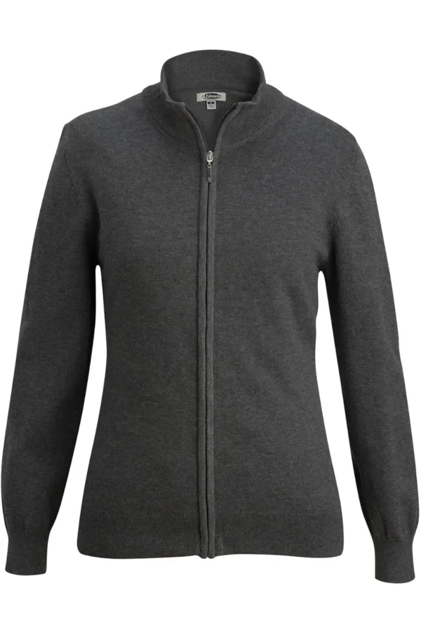 FULL-ZIP COTTON CARDIGAN