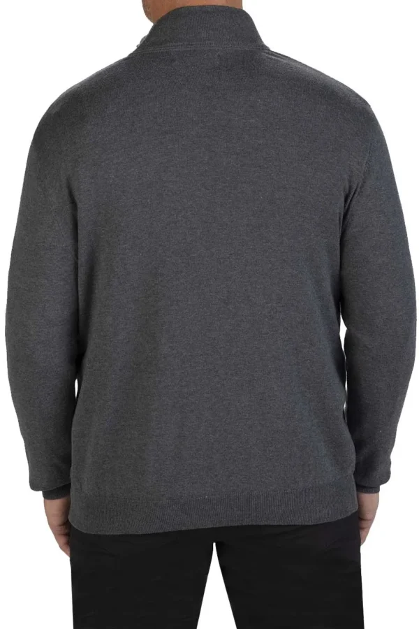 FULL ZIP COTTON BLEND CARDIGAN