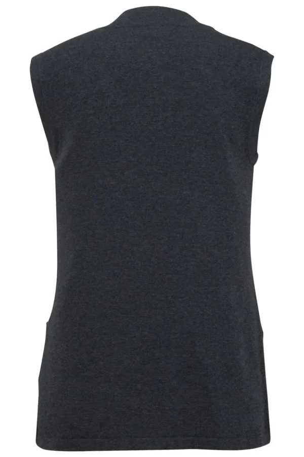 SHIRTTAIL OPEN COTTON VEST