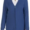 FULL-ZIP V-NECK COTTON CARDIGAN
