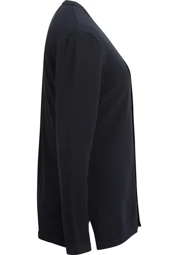 SHIRTTAIL COTTON CARDIGAN