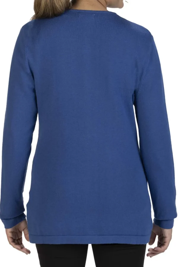 FULL-ZIP V-NECK COTTON CARDIGAN