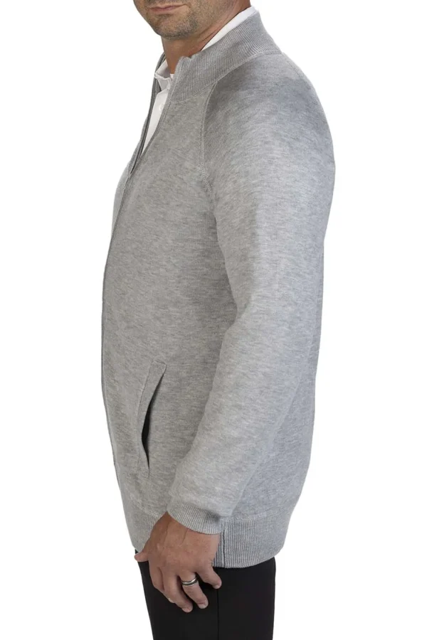 FULL-ZIP SWEATER JACKET WITH POCKETS