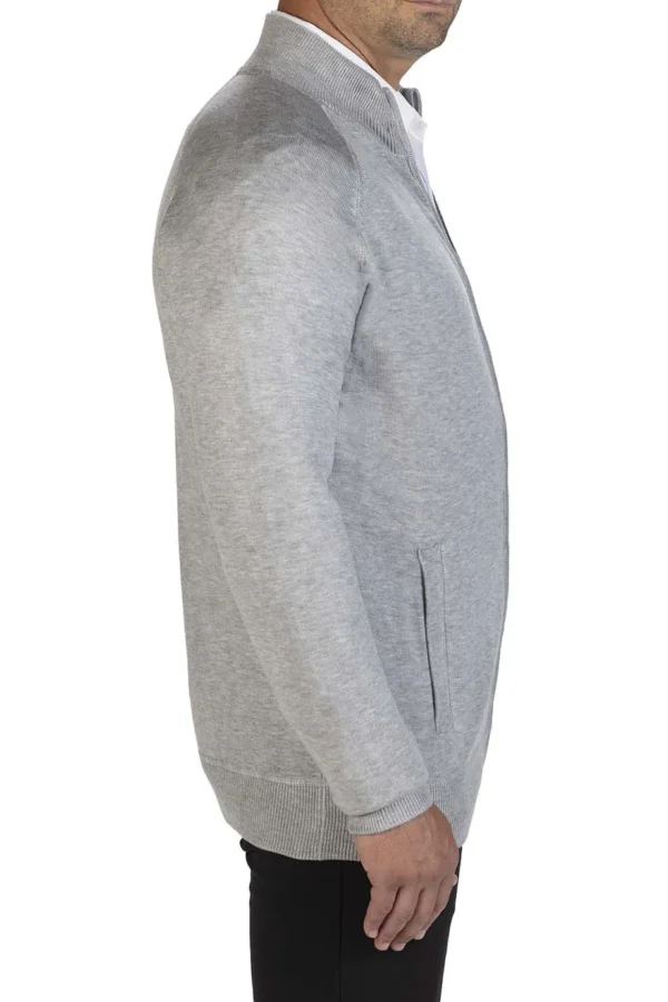 FULL-ZIP SWEATER JACKET WITH POCKETS