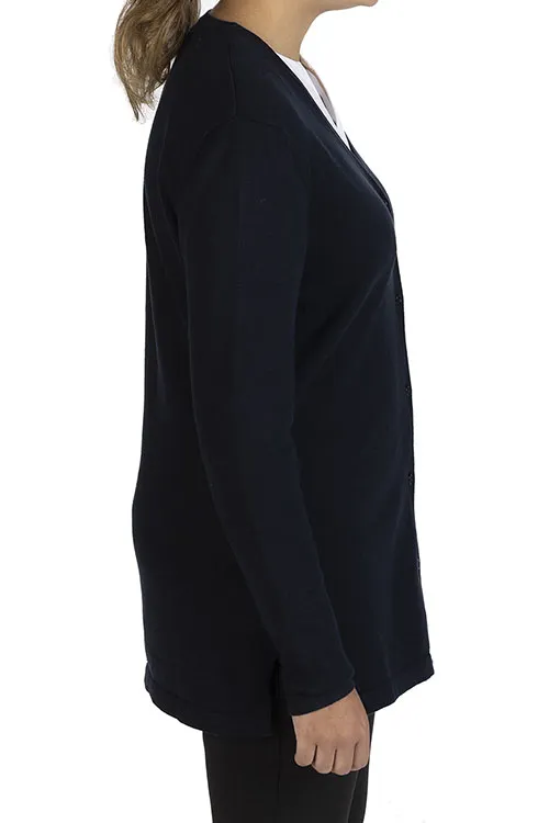 SHIRTTAIL COTTON CARDIGAN